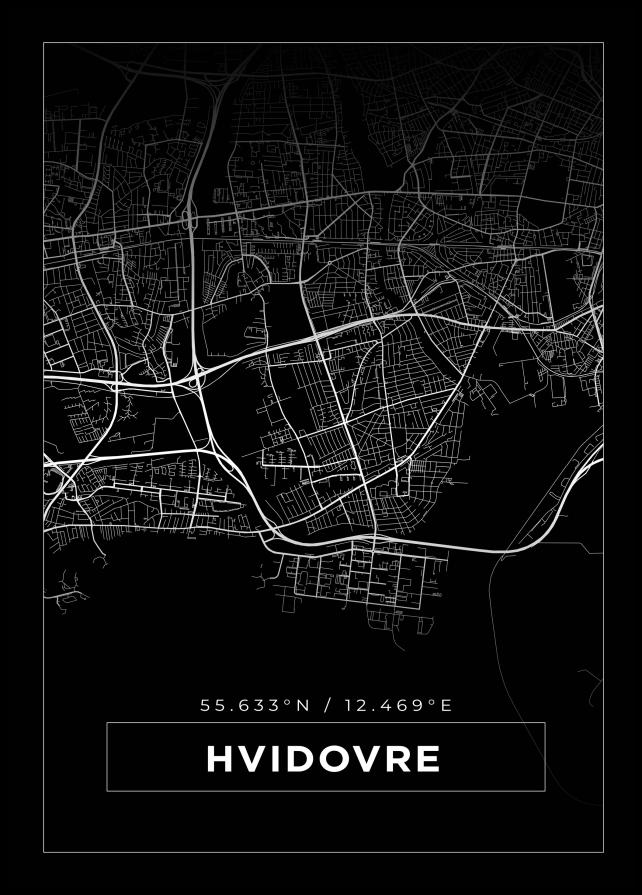 Mapa - Hvidovre - Cartel Negro