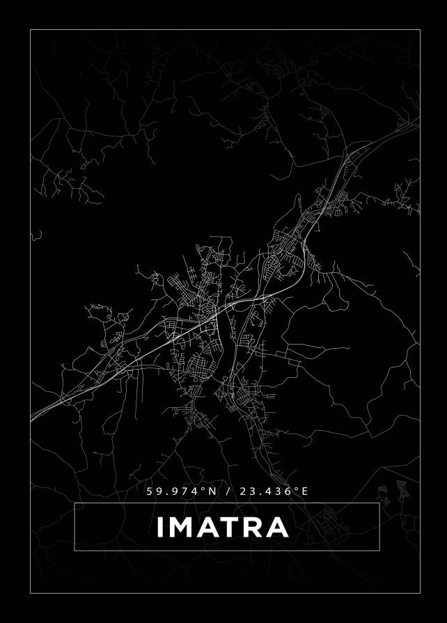Mapa - Imatra - Cartel Negro