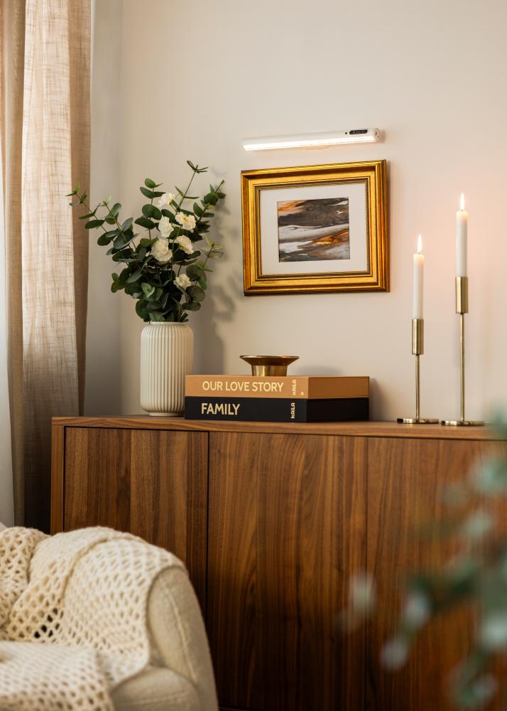 KAILA Illuminate Marco de iluminación para cuadros a batería 35 cm - Blanco