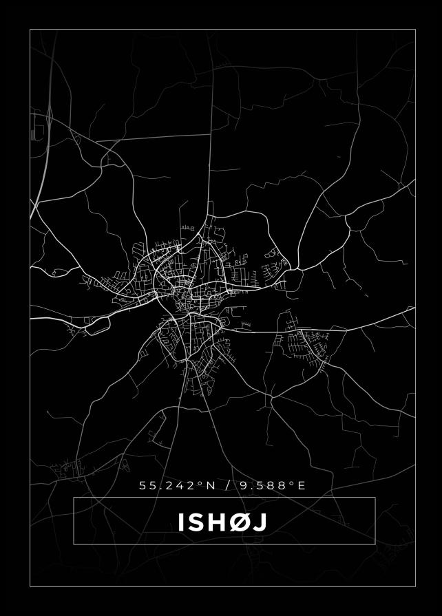 Mapa - Ishøj - Cartel negro