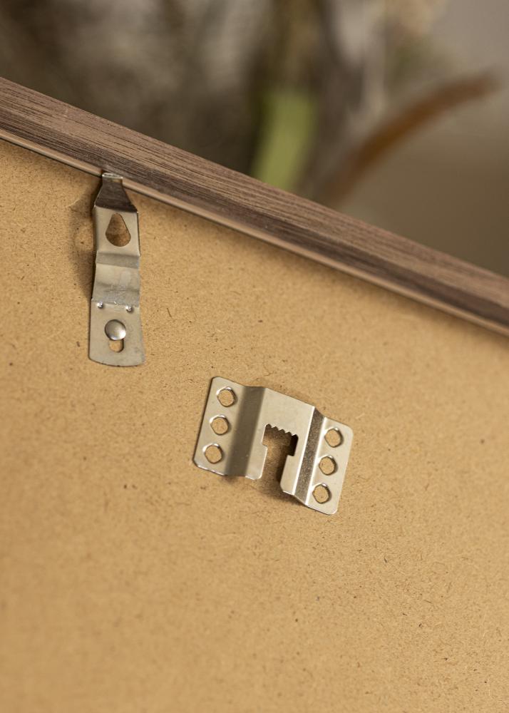 Marco Soul Walnut Veneer 70x70 cm - Paspartú Blanco 60x60 cm