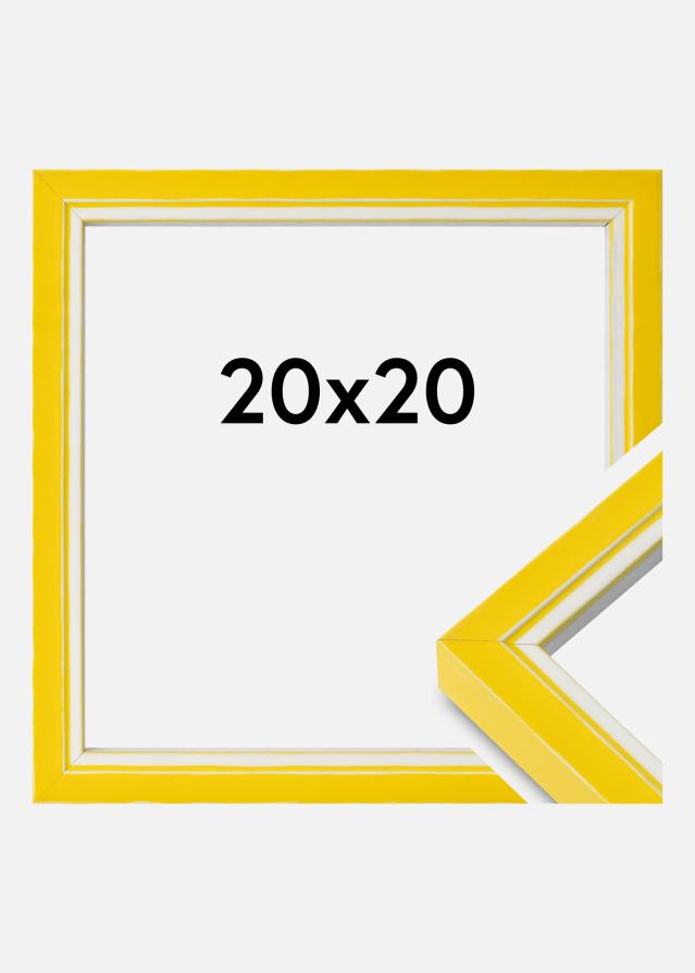Marco Diana Vidrio acrílico Amarillo 20x20 cm