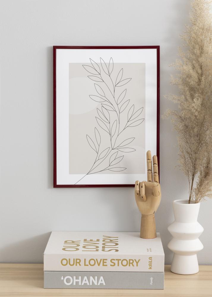 Marco New Lifestyle Vidrio acrílico Rojo oscuro 70x100 cm