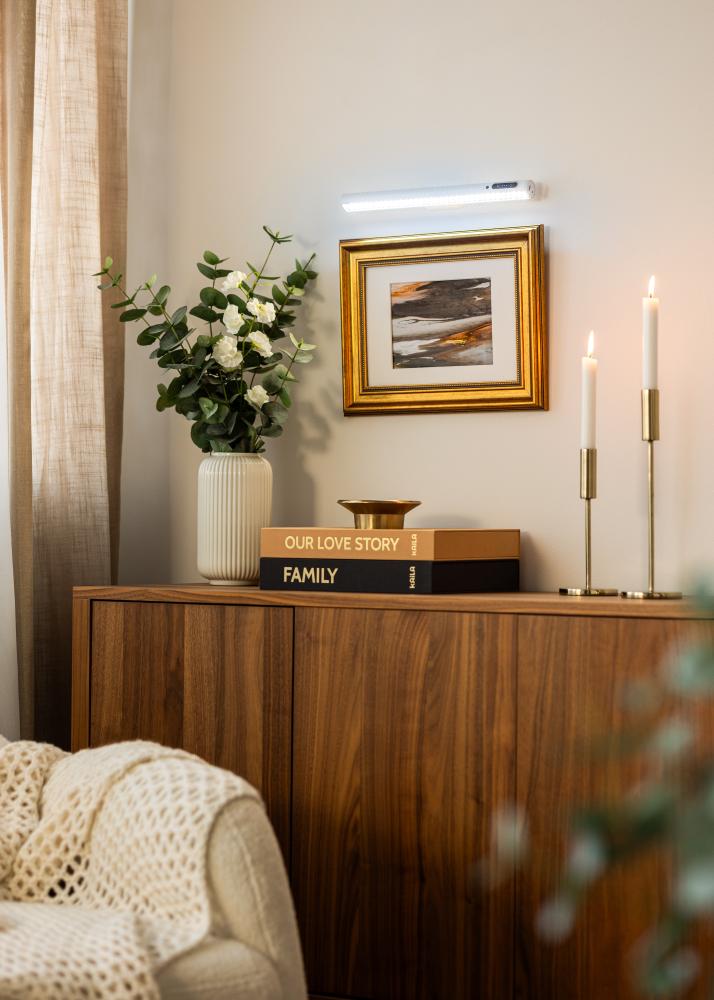 KAILA Illuminate Marco de iluminación para cuadros a batería 35 cm - Blanco