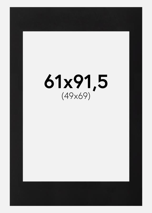 Paspartú Negro (Borde interior negro) 61x91,5 cm (49x69)
