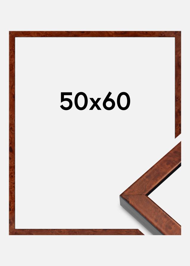 Marco Hermes Vidrio acrílico Burr Walnut 50x60 cm