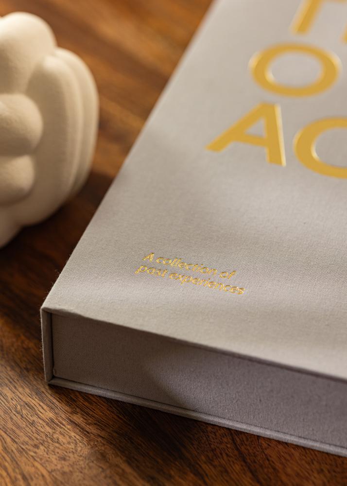 KAILA THROWBACK Grey - Coffee Table Photo Álbum (60 Páginas negras / 30 hojas)