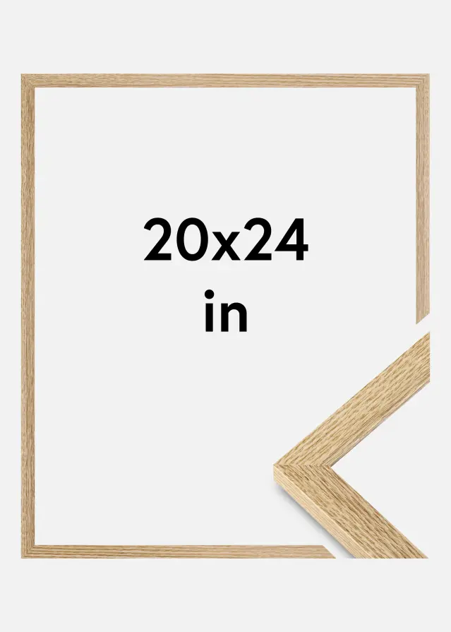 Marco Selection Vidrio acrílico Roble 20x24 inches (50,8x60,96 cm)