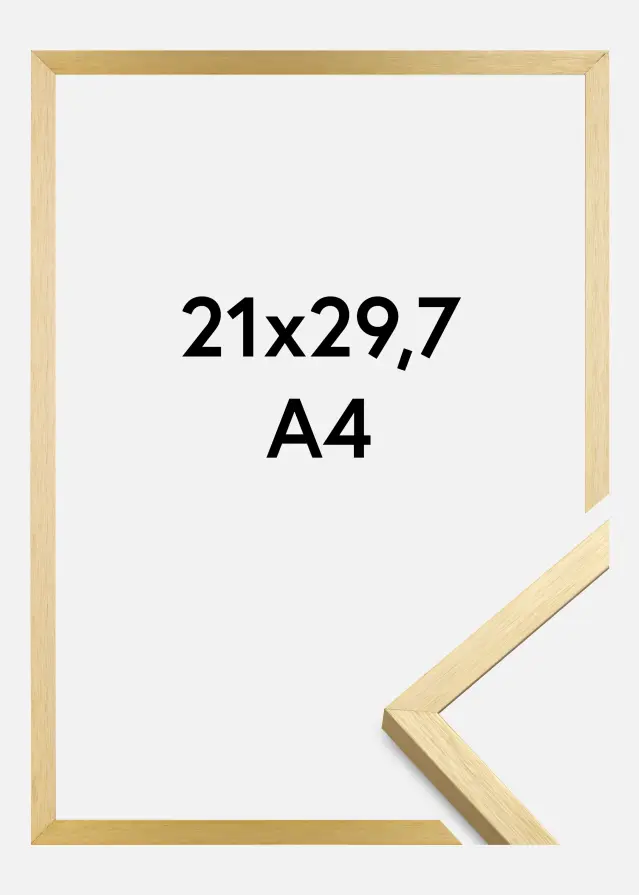 Silla con marco dorada 21x29,7 cm (A4)