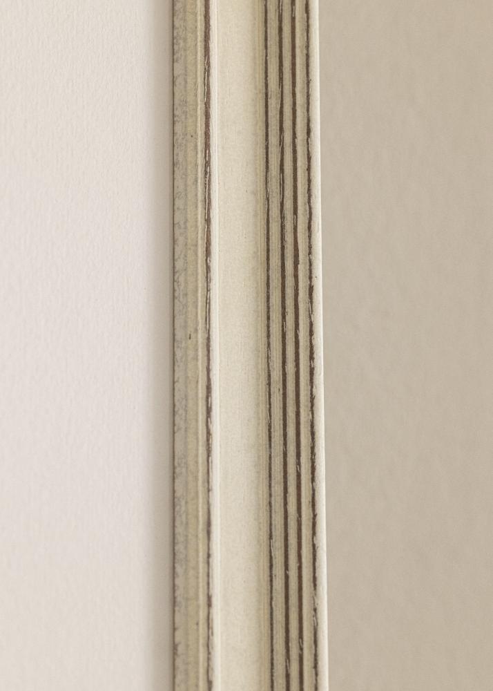 Marco Shabby Chic Vidrio acrílico Blanco 50x50 cm