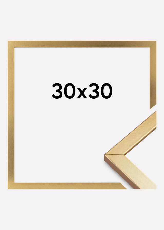 Marco Minerva Vidrio acrílico Dorado 30x30 cm