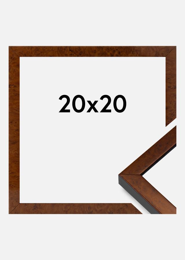 Marco Ares Vidrio Acrílico Burr Walnut 20x20 cm