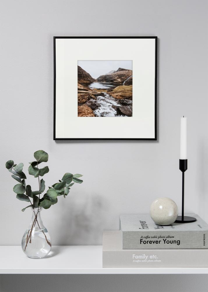 Paspartú XL Blanco (Borde interior blanco) 30x30 cm (14x14)