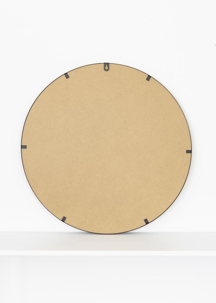 KAILA Redondo Espejo Triangles - Negro 55 cm Ø