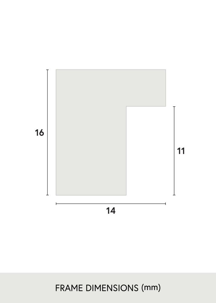 Marco Oban Vidrio acrílico Blanco 40x50 cm