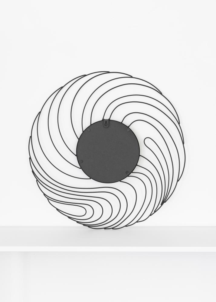 KAILA Espejo storm - Negro 50 cm Ø