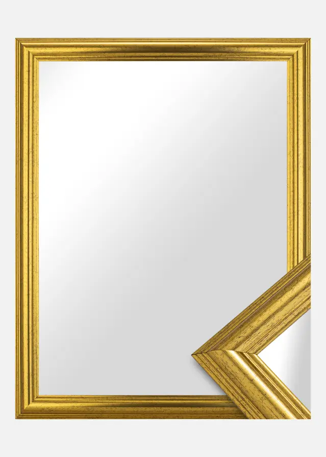 Espejo Västkusten Dorado - Tamaño personalizable