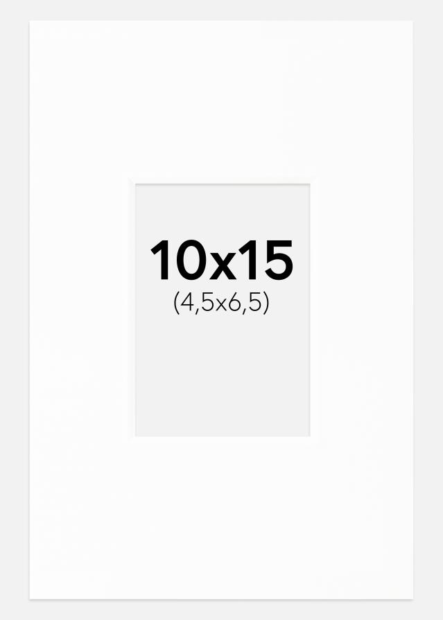 Paspartú Canson Blanco (Borde interior blanco) 10x15 cm (4,5x6,5)