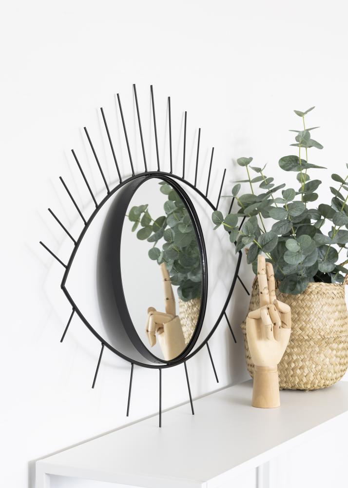 KAILA Espejo Eye - Negro 54x69 cm