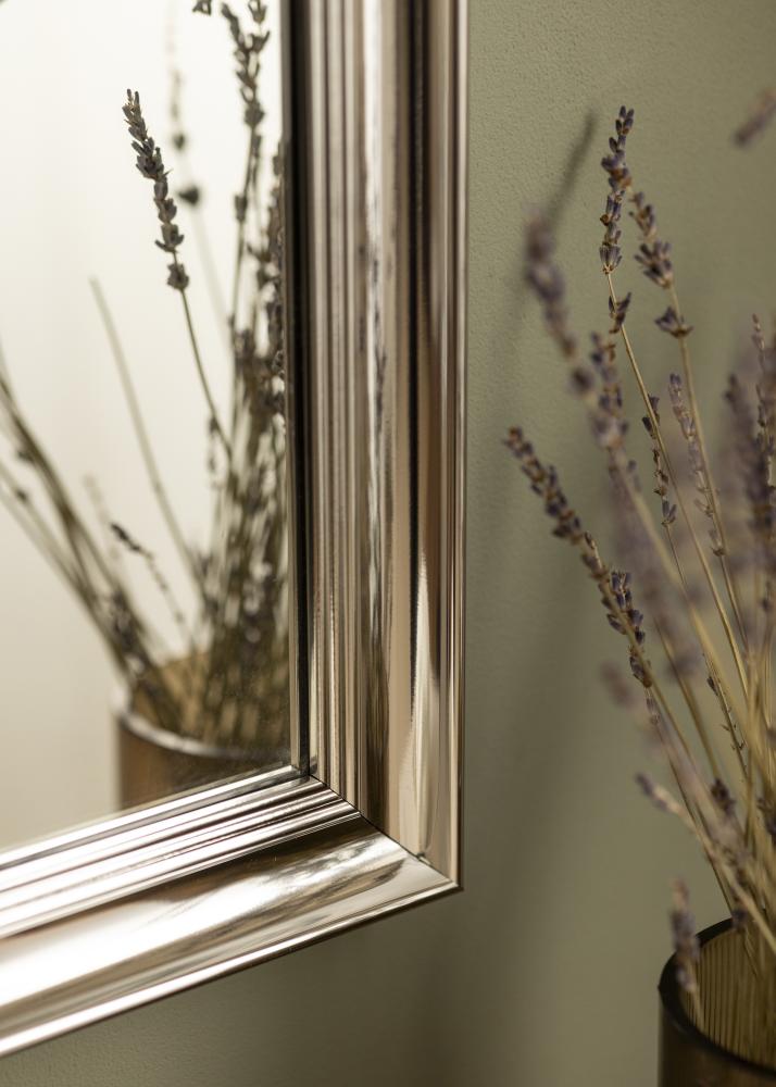 Espejo Alice Plateado 48x48 cm