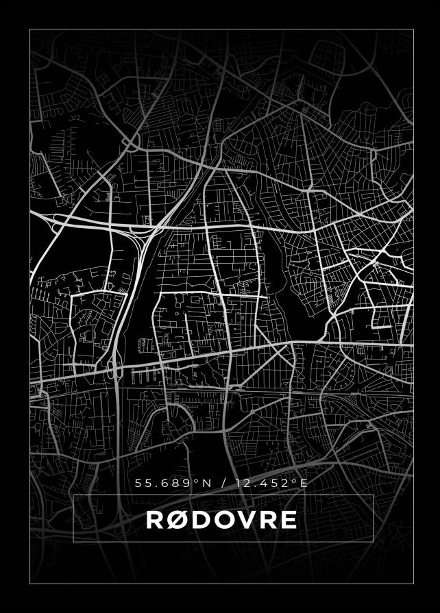 Mapa - Rødovre - Cartel Negro