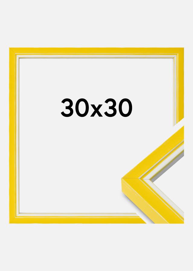 Marco Diana Vidrio acrílico Amarillo 30x30 cm