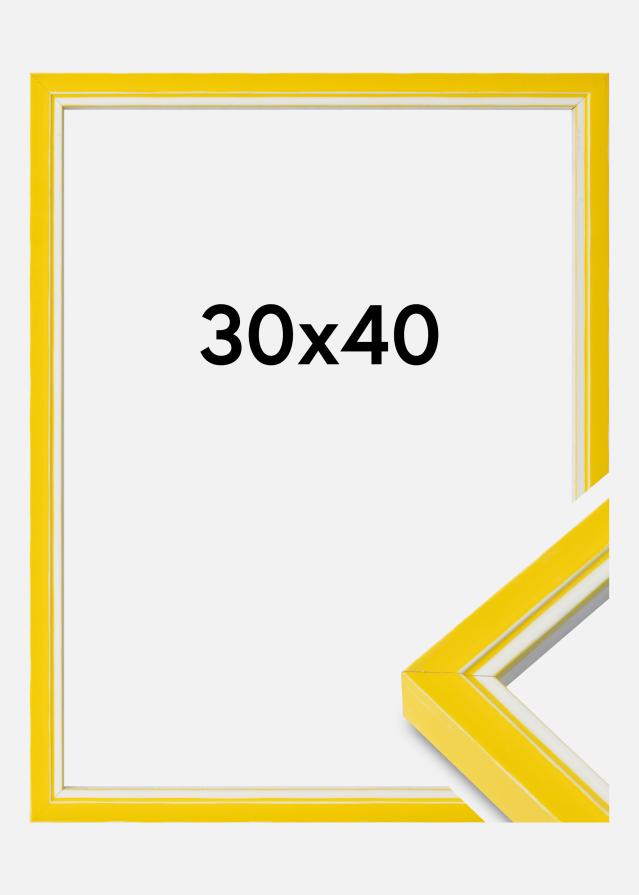 Marco Diana Vidrio acrílico Amarillo 30x40 cm