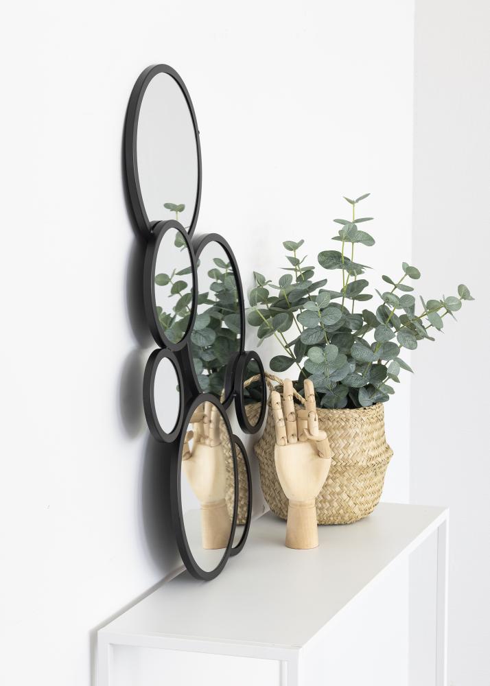 KAILA Espejo Bubbles - Negro 72x43 cm