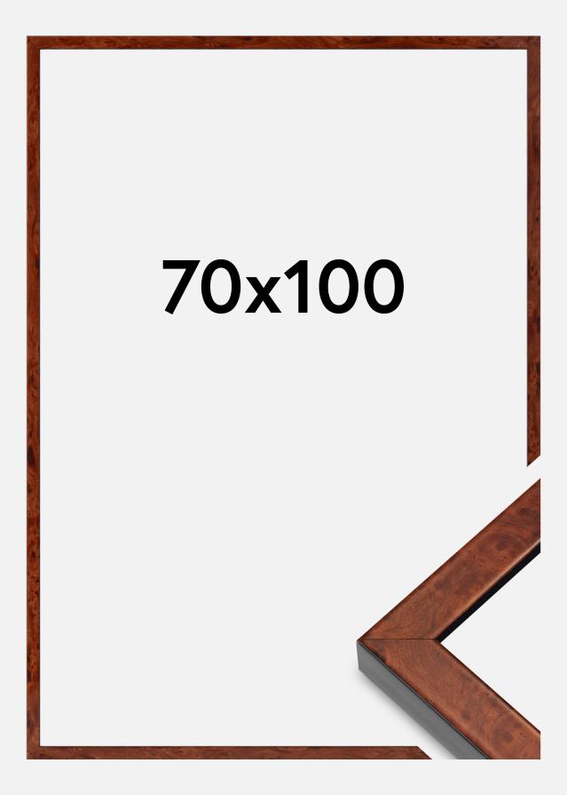 Marco Hermes Vidrio acrílico Burr Walnut 70x100 cm