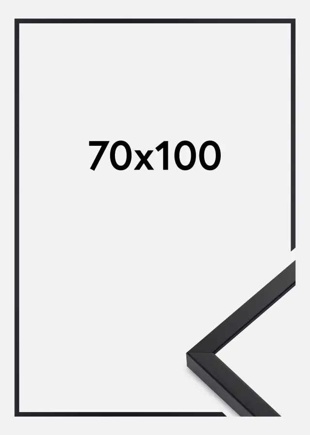 Marco E-Line Vidrio acrílico Negro 70x100 cm