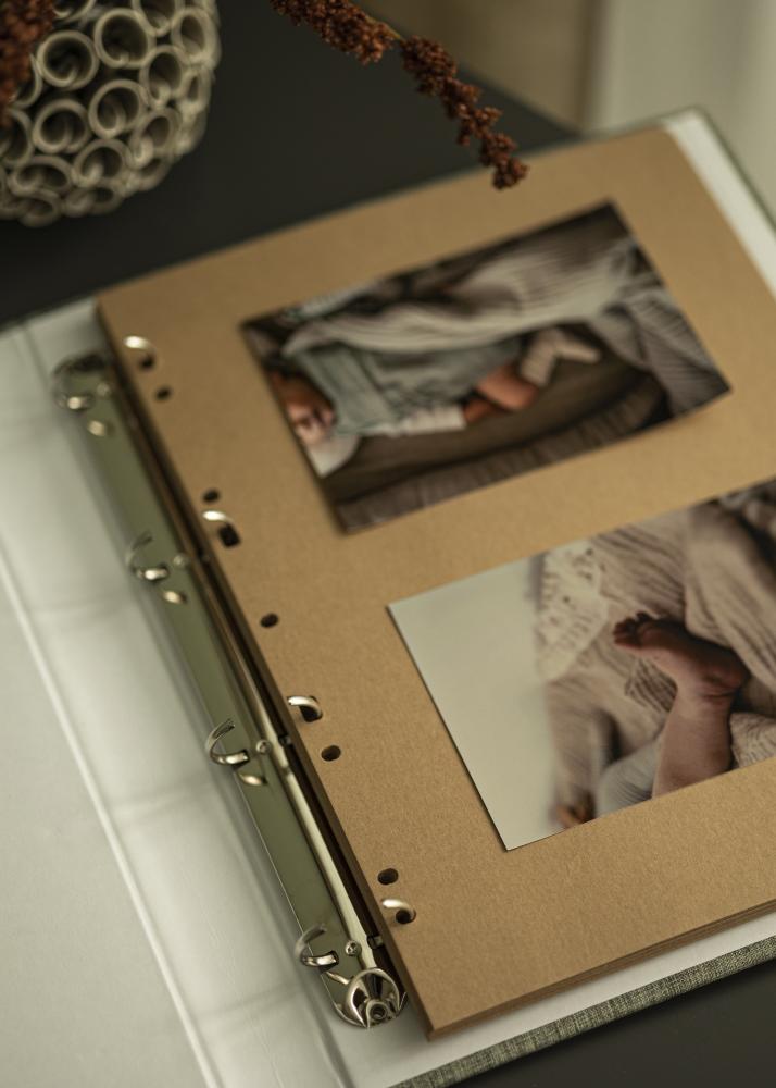 Hojas para álbum Timesaver SA4 - 30 Hojas marrones