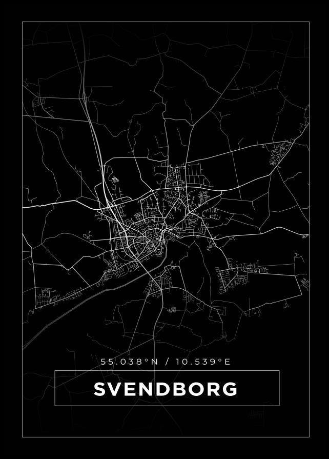 Mapa - Svendborg - Cartel Negro