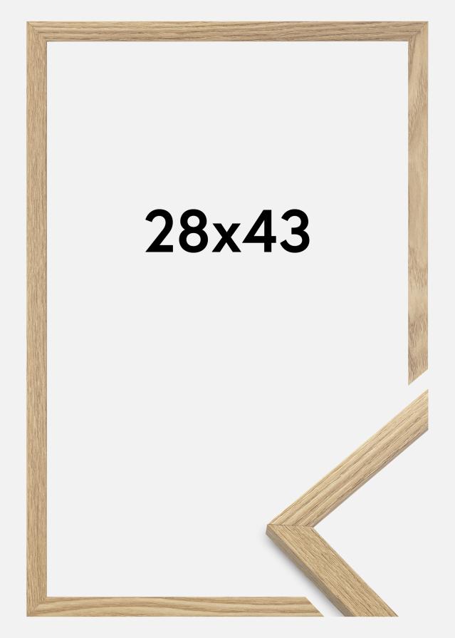Marco Trendy Vidrio Acrílico Roble 28x43 cm