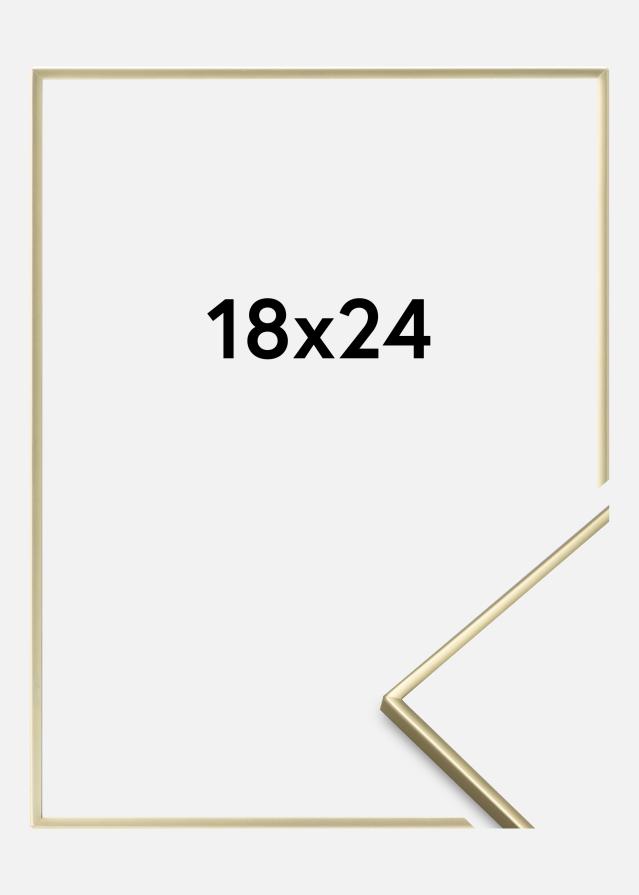 Marco Liso Metálico Dorado 18x24 cm