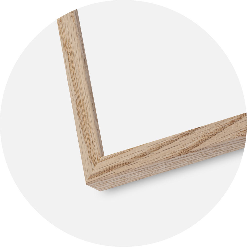 Marco E-Line Wide Roble 70x100 cm - Paspartú Negro 59,4x84 cm (A1)