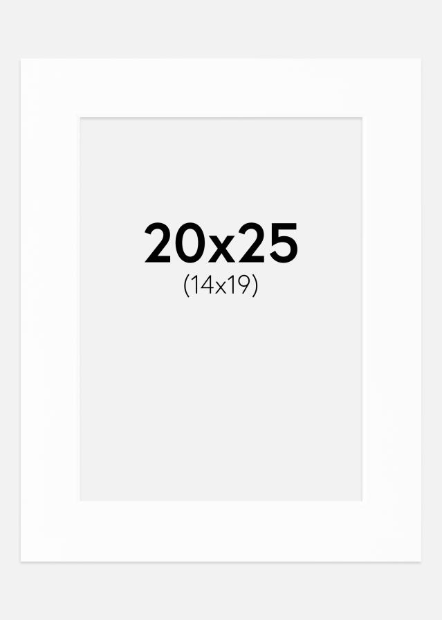 Paspartú Canson Blanco (Borde interior blanco) 20x25 cm (14x19)