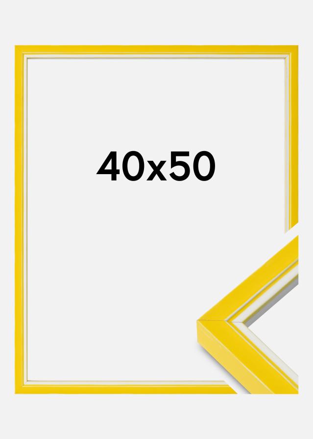 Marco Diana Vidrio acrílico Amarillo 40x50 cm