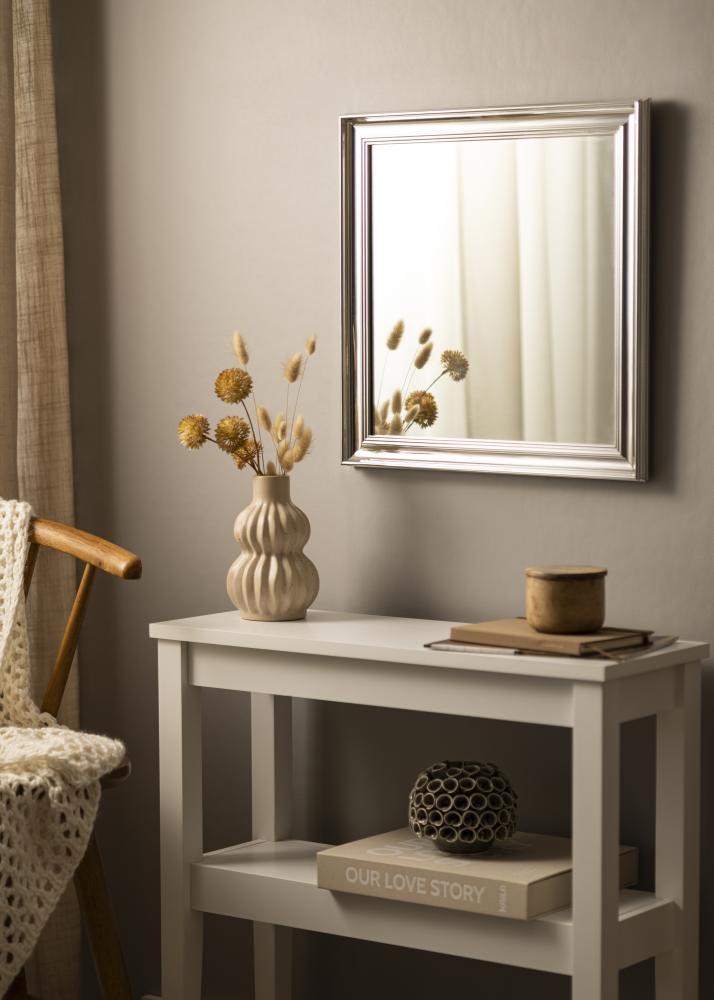 Espejo Alice Plateado 48x48 cm