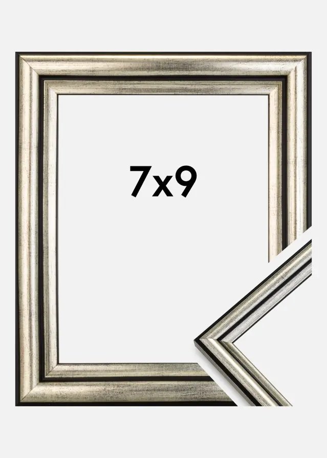 Marco Horndal Vidrio acrílico Plateado 7x9 cm