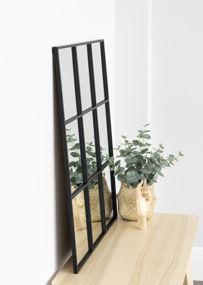 KAILA Espejo Squares - Negro 90x90 cm