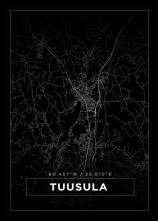 Mapa - Tuusula - Cartel Negro