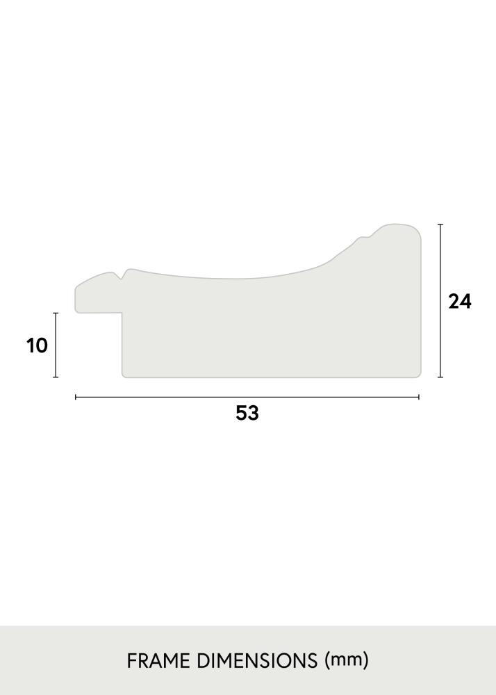 Marco Roxen Dorado manchado - Tamaño personalizable