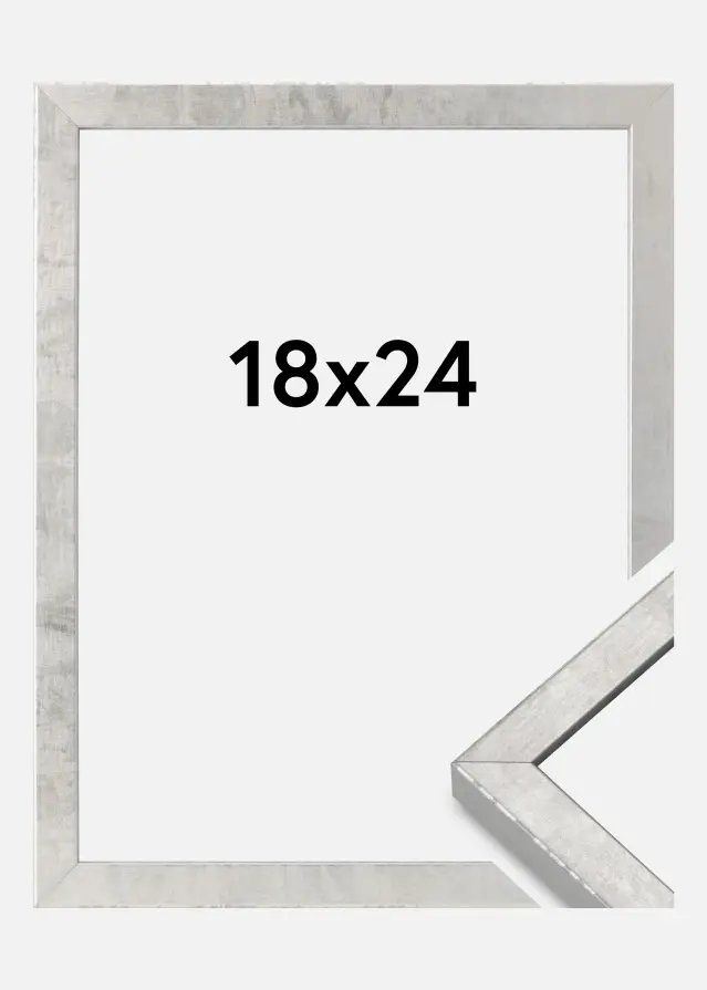 Marco Ares Vidrio Acrílico Plateado 18x24 cm