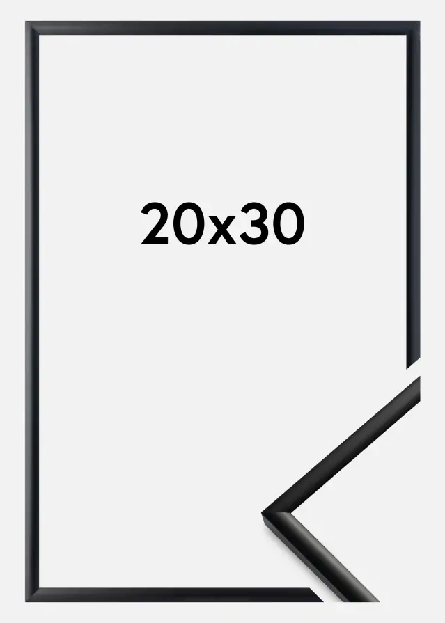 Marco New Lifestyle Vidrio acrílico Negro mate 20x30 cm