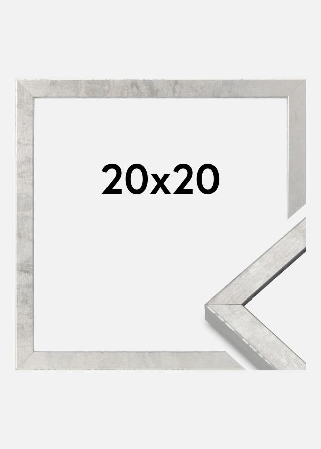 Marco Ares Vidrio Acrílico Plateado 20x20 cm