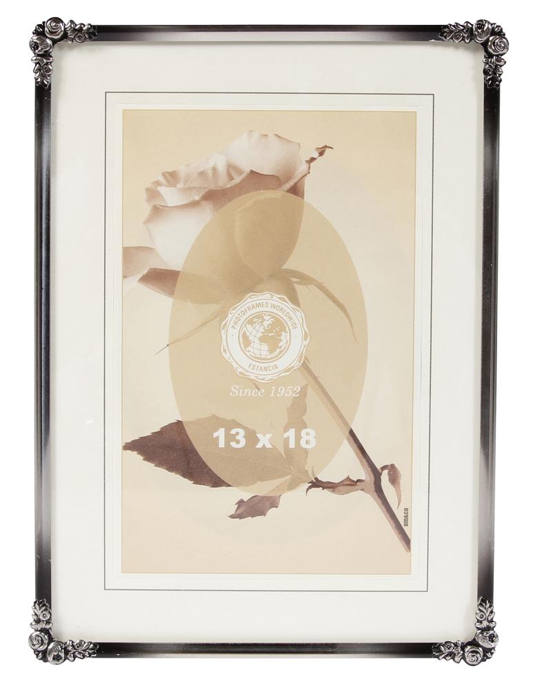 Marco Rosen Metálico Plateado 20x25 cm