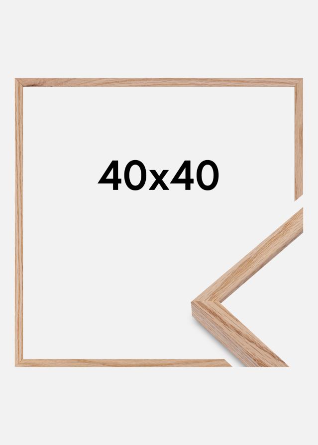 Marco E-Line Vidrio acrílico Roble 40x40 cm