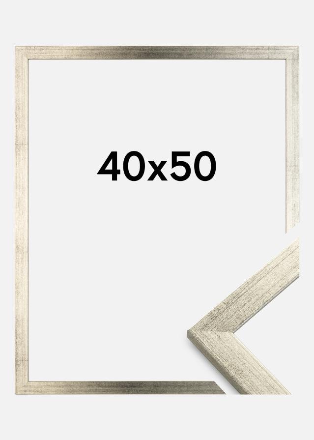 Marco Stilren Vidrio acrílico Plateado 40x50 cm