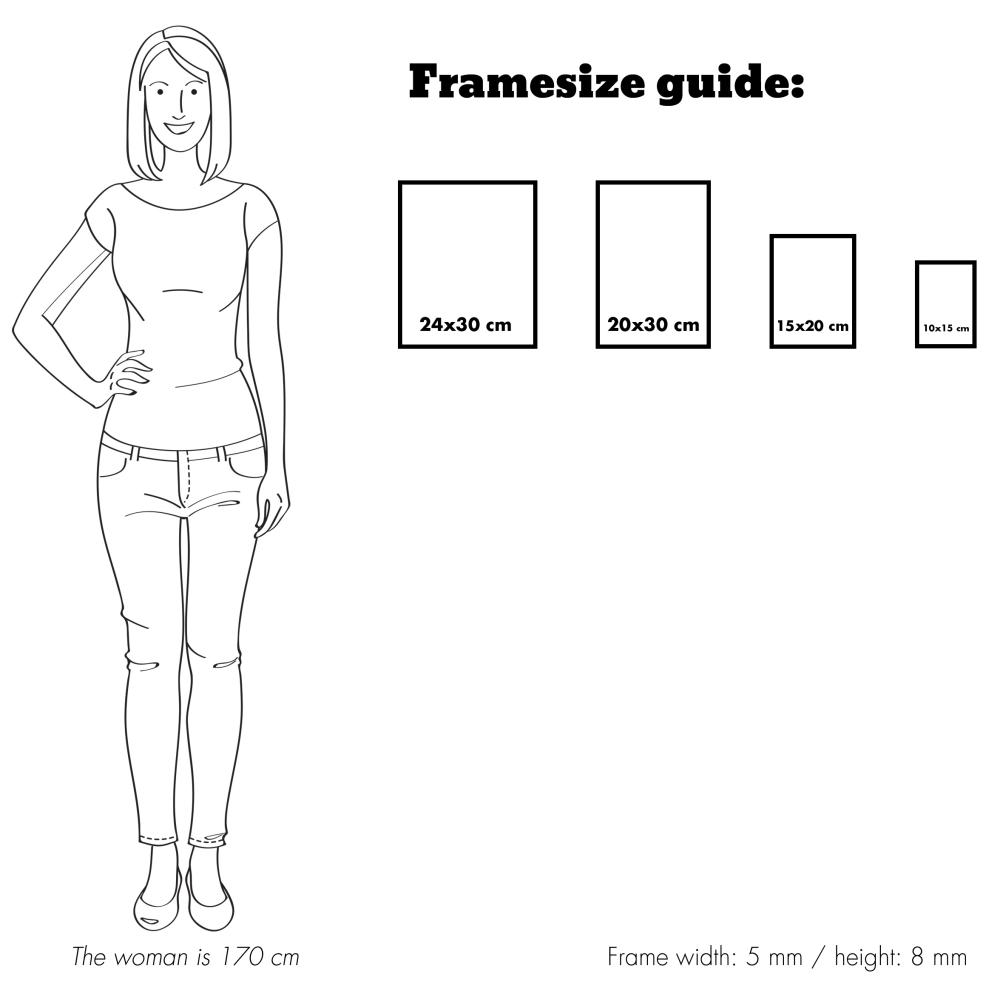 Marco Rosen Metálico Dorado 15x20 cm