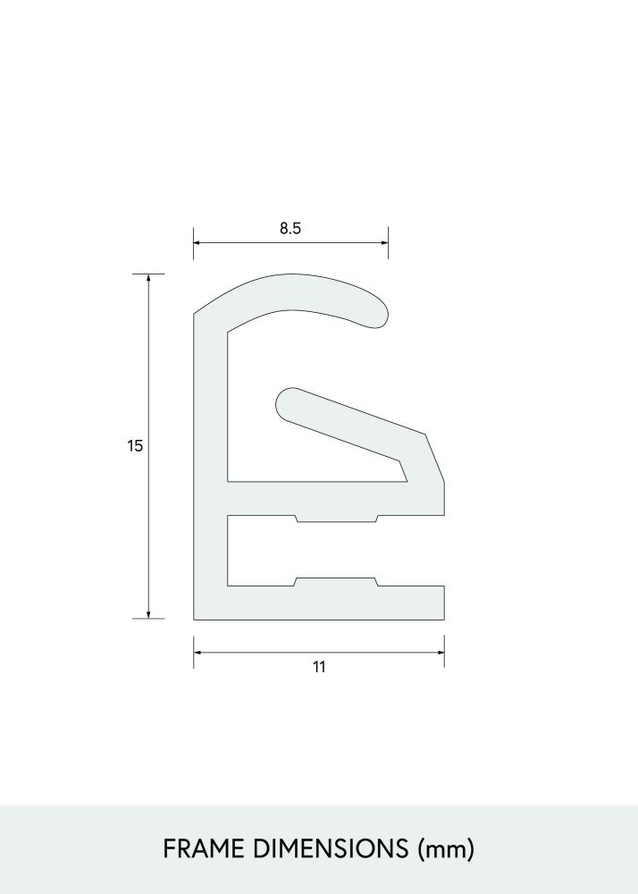 Marco para rompecabezas Negro 70x100 cm